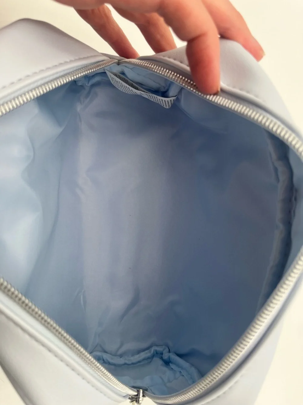 Primark Light Blue Marie Cosmetic Bag with Pink Heart Cat Design